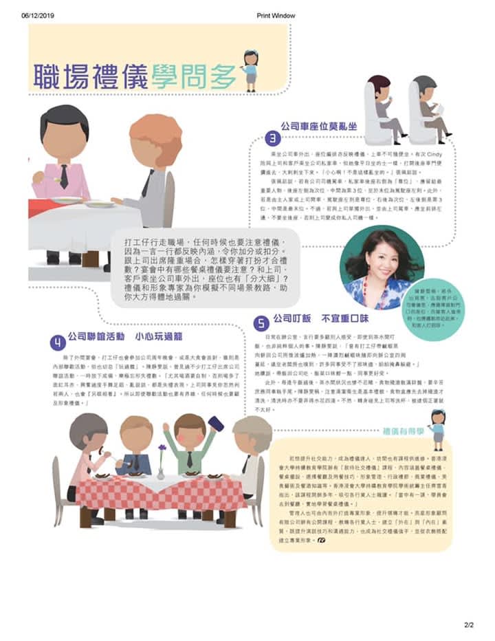 Integrating Image and Etiquette into Daily Life
